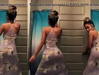 Slender Ample Butt Teenage Sundress in a Enormous Bootied Sundress