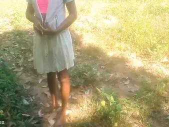 Torrid Japanese & Sri Lankan teenager honies take on rough outdoor plumb-a-thons