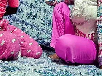 Stepmom and son-in-law get horny in the guest room with a molten homemade twist