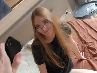 My sis is a pornographic star in glasses and loves it - POINT OF VIEW homemade reality porn