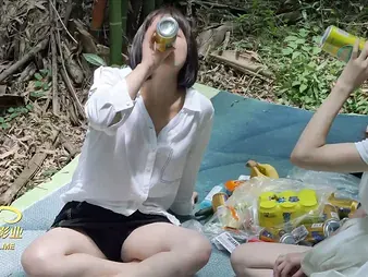 Get insane in the garden with Soiree Tear up-out and her girl-girl pals!