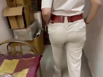 Observe this Indian duo get soiled in a police station while codification a auspices