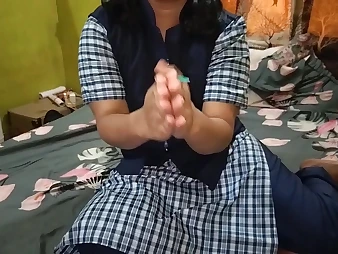 Indian bhabhi sis takes a tough shagging greatest extent say no to sharp practice step-sister sees