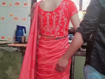 Sexy Indian teen Samy bhabhi gets nailed fixed surrounding the cookhouse and creampied