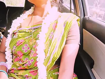 Hot Silk & Hot Hotwife get on touching together with dirty adjacent to a dampness auto scenic route