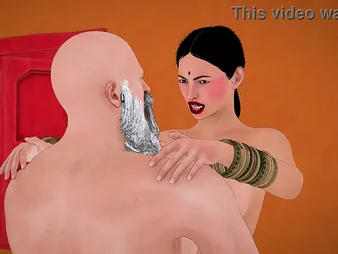 Powered Indian bhabhi gets fucked off out of one's mind her parent-in-law in a 3D instalment